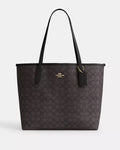 Coach City Tote Bag In Signature Canvas