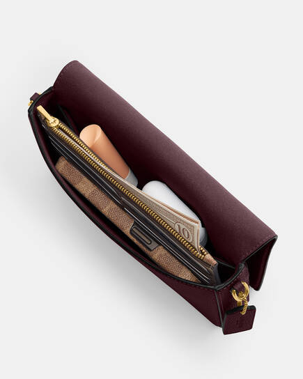 Coach Mila Crossbody Bag (BURGUNDY)