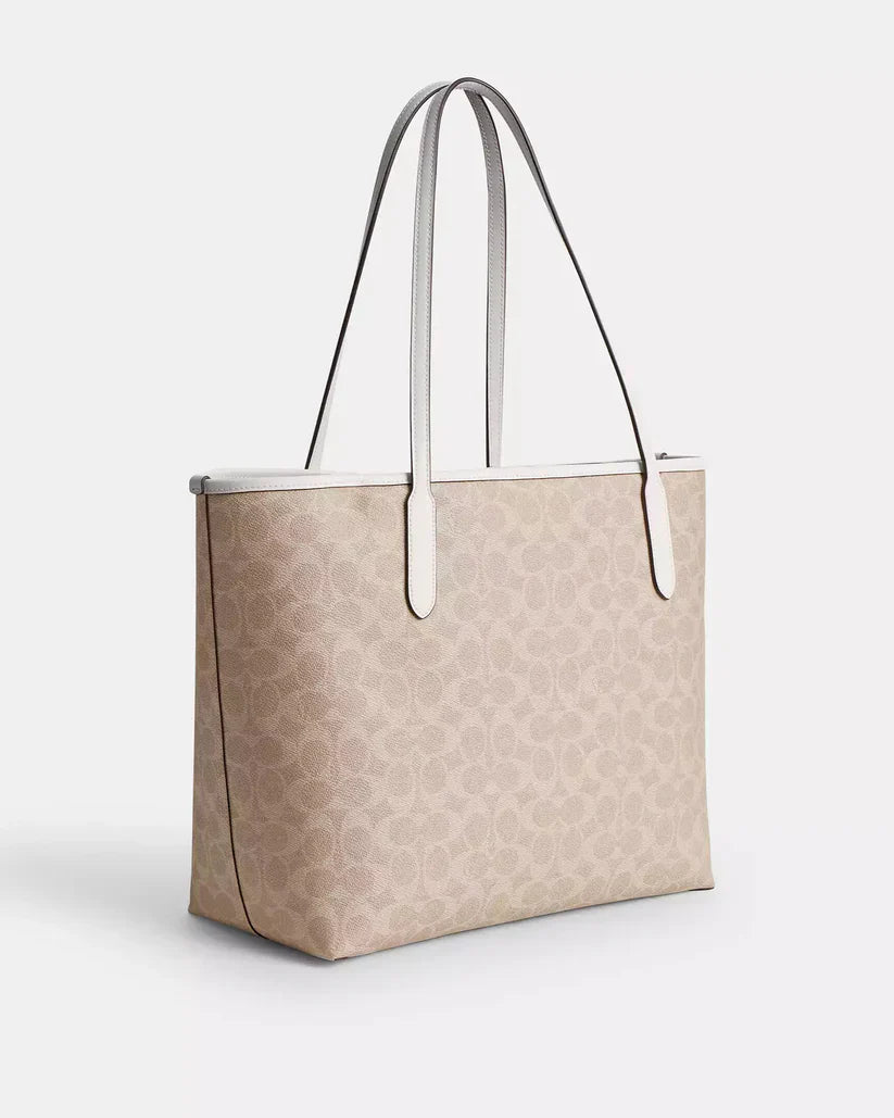 Coach City Tote Bag In Signature Canvas