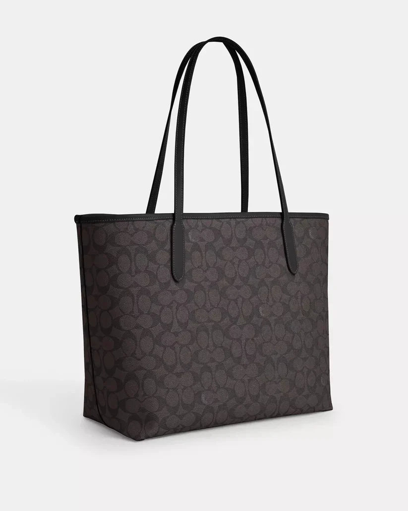 Coach City Tote Bag In Signature Canvas